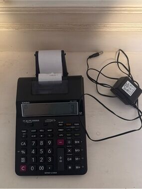 Casio HR-170RC Printing Calculator - Black tested and works great